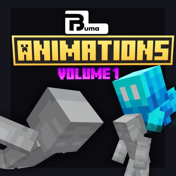 BuMa Animations Volume 1 for Minecraft, introducing smoother and more dynamic animations for enhanced gameplay.