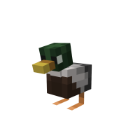 An quickly minecraft duck